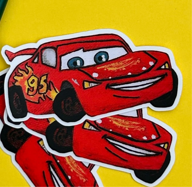 Lightning McQueen 3" Vinyl Sticker