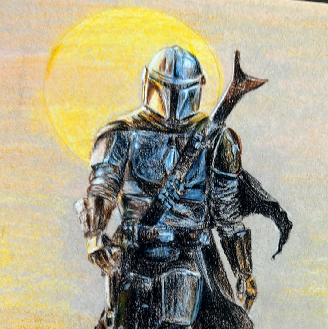 **Misprint** 8x10 Art Print "The Mandalorian" Fan Art Limited