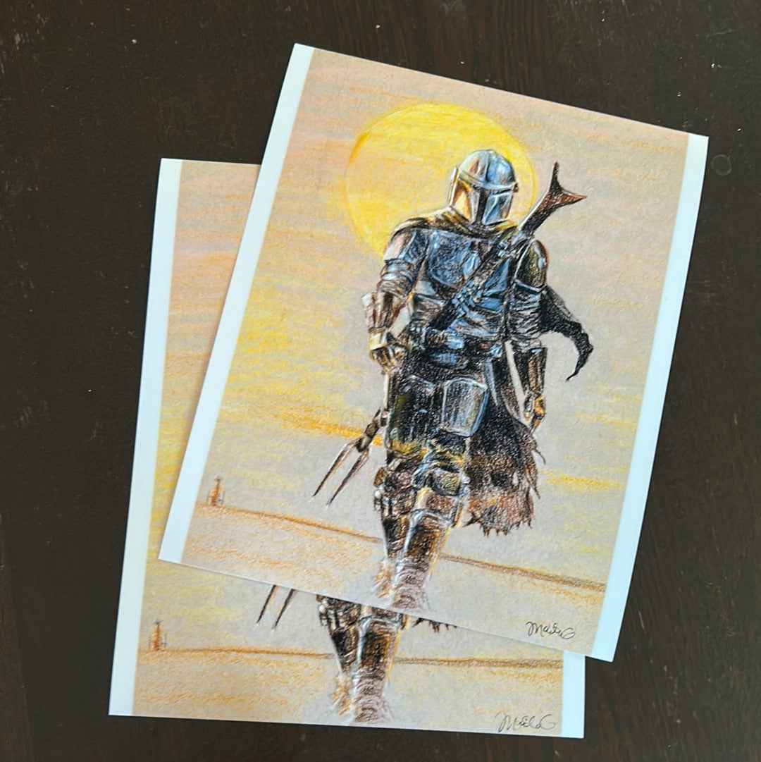 **Misprint** 8x10 Art Print "The Mandalorian" Fan Art Limited