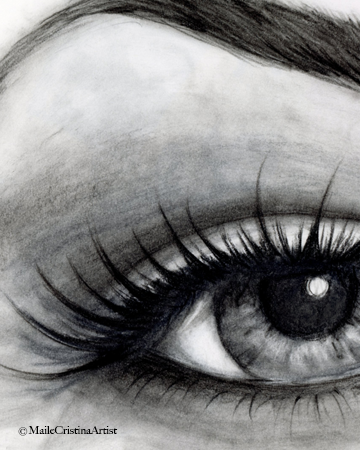 8x8 and 8x10 Art Print "Beautiful Eye": Limited - Maile Cristina Artist