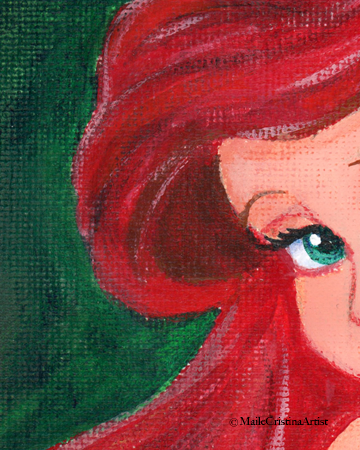 8x10 Art Print "Mermaid" Fan Art - Maile Cristina Artist