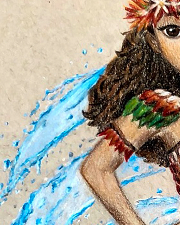 8x10 Art Print "Moana" Fan Art -Limited