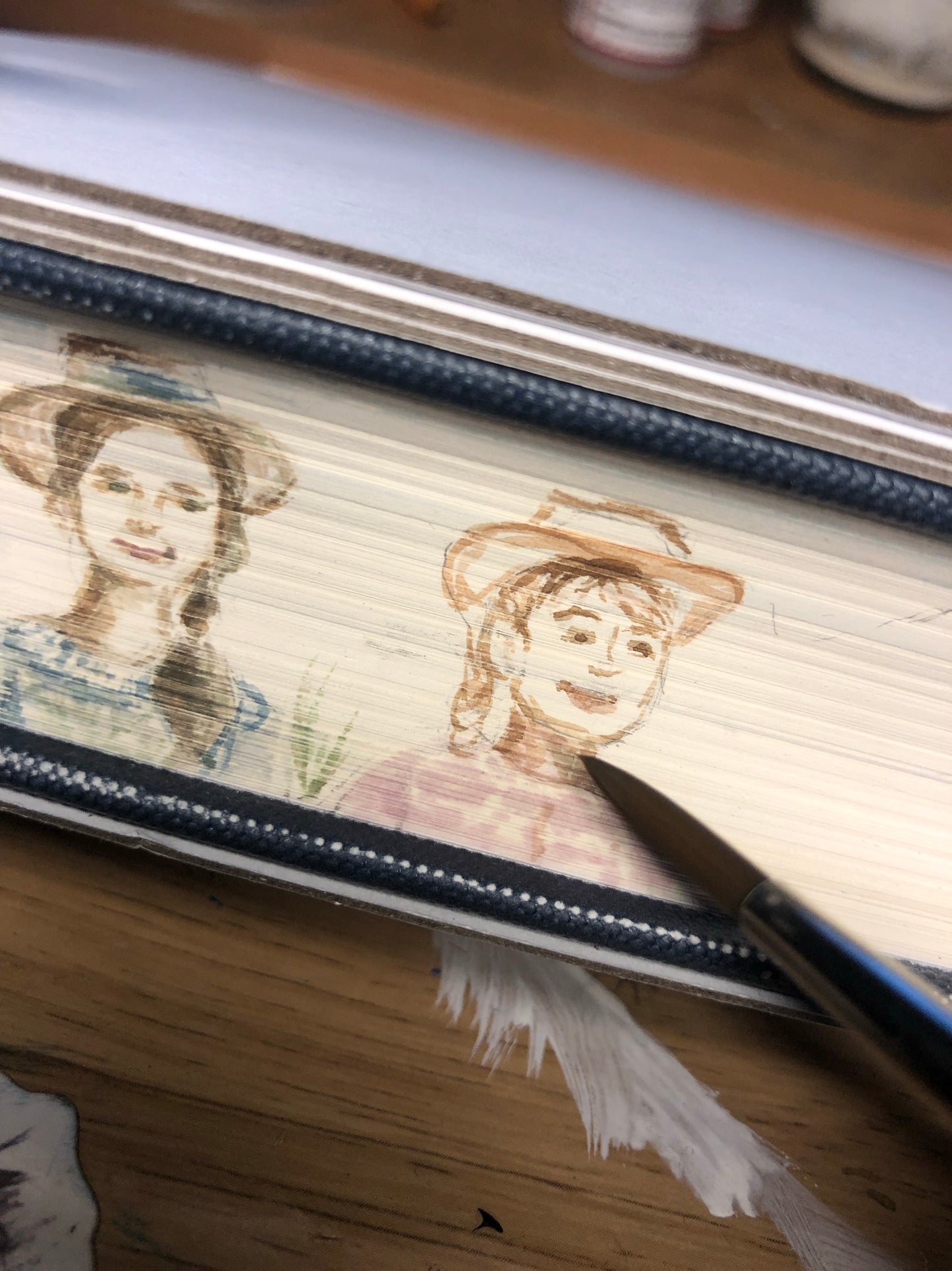 Hand painted book - fore-edge book painting