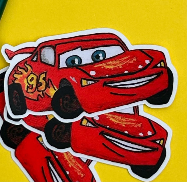 Lightning McQueen  3" Vinyl Sticker