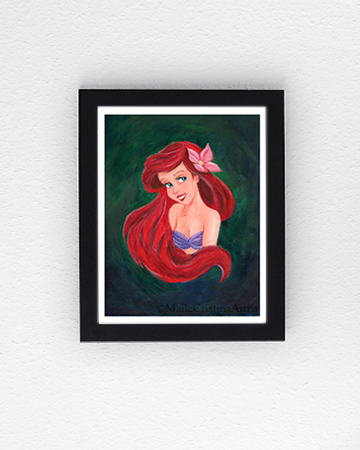 8x10 Art Print "Mermaid" Fan Art - Maile Cristina Artist