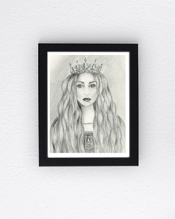8x10 Giclee Art Print "Queen" - Maile Cristina Artist