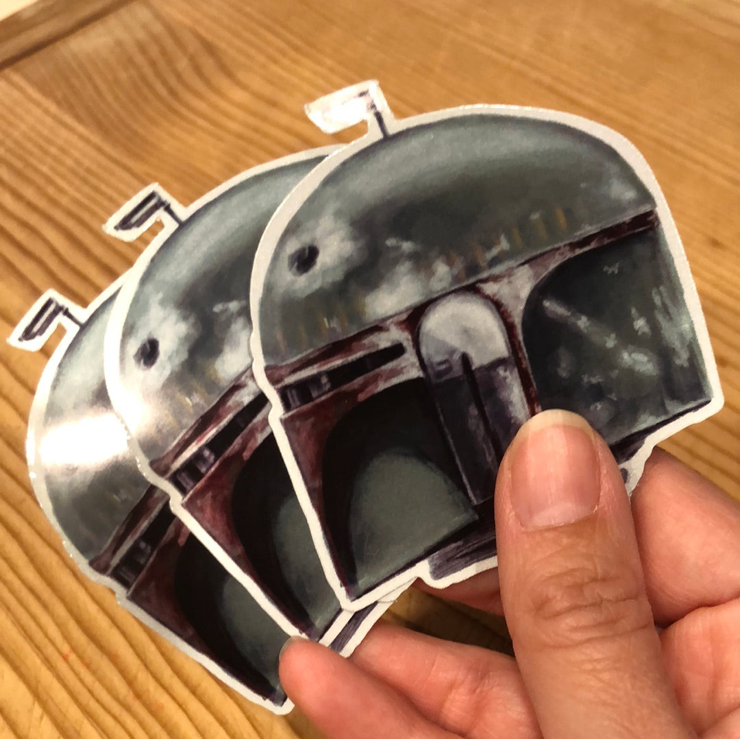 Boba Fett  3" Reflective Sticker