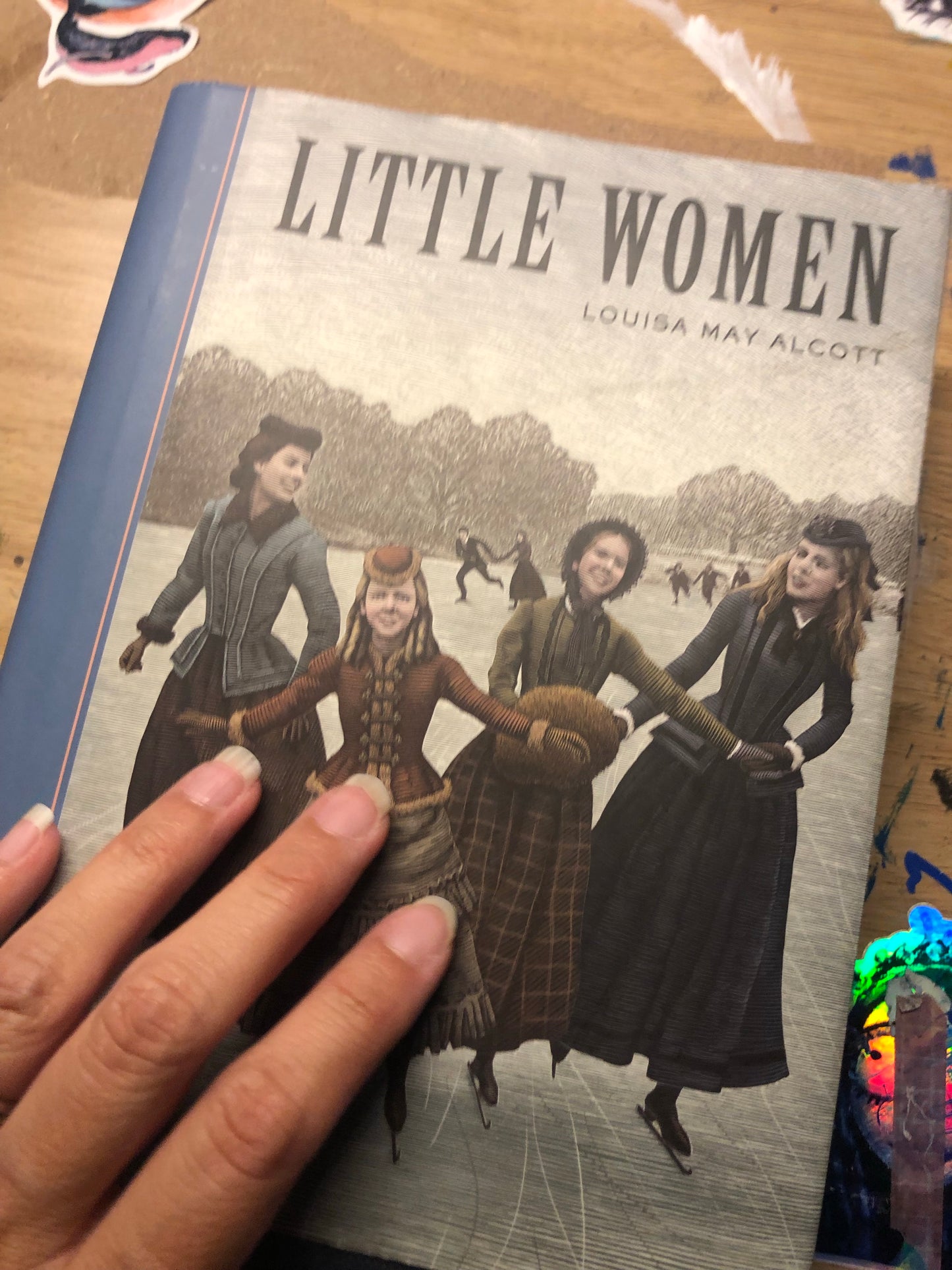 “Little Women” fore-edge book painting